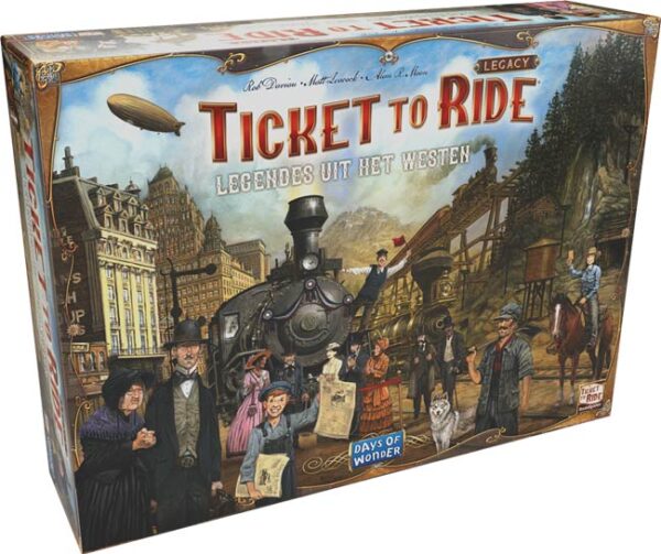Ticket to Ride Legacy (NL) + Large Cities pack - Days of Wonder Bordspel - Afbeelding 1