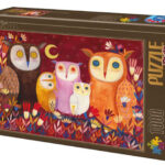 Andrea Kürti - Owls (1000) - Dtoys  Legpuzzel