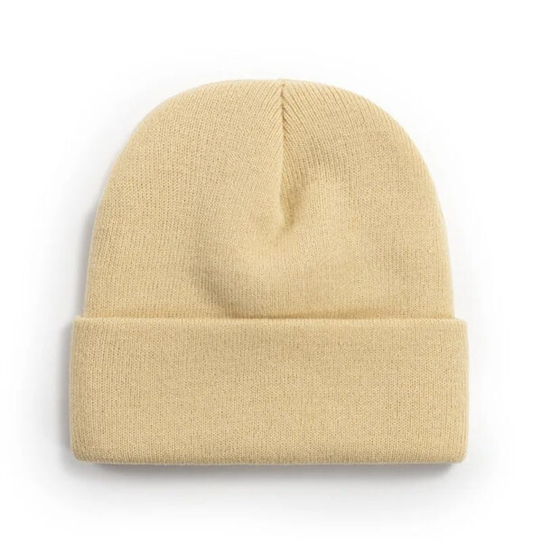 Mini Fashion™ - Eigen lettertype - Gepersonaliseerde Beanie Muts Beige / 2 / S (0-18 maanden) | Educatief Speelgoed - Afbeelding 1