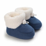 Mini Fashion™ - Warm&Zacht -  Kinder Winterlaarzen Blauw / 18 (6-12 maanden) | Educatief Speelgoed