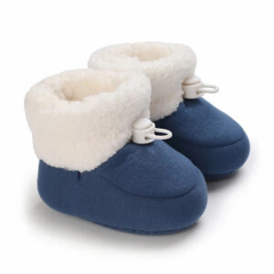 Mini Fashion™ - Warm&Zacht -  Kinder Winterlaarzen Blauw / 16 (0-6 maanden) | Educatief Speelgoed