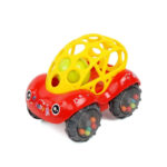 Ball Car™ - Rollende Rammelpret - Speelgoedauto Rood | Educatief Speelgoed