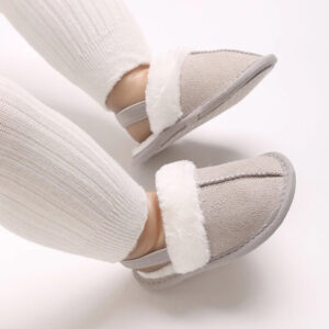Mini Fashion™ - Zachte Zolen - Kinder Sloffen Grijs / 20 (6-12 maanden) | Educatief Speelgoed
