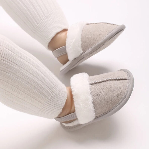 Mini Fashion™ - Zachte Zolen - Kinder Sloffen Grijs / 20 (6-12 maanden) | Educatief Speelgoed - Afbeelding 1
