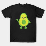 Mini Fashion™ - Matchen Met De Familie - Avocado T-shirt Zwart Avocado zonder pit / Kinderen - S | Educatief Speelgoed