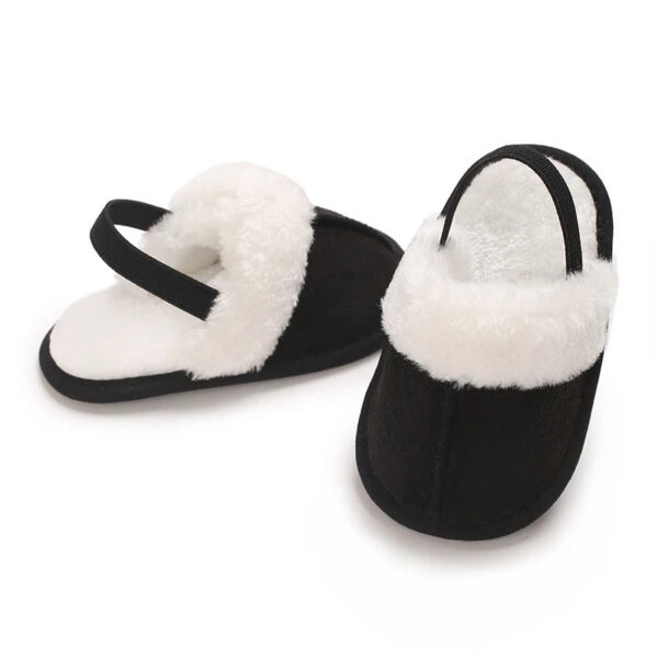 Mini Fashion™ - Zachte Zolen - Kinder Sloffen Zwart / 18 (0-6 maanden) | Educatief Speelgoed - Afbeelding 1