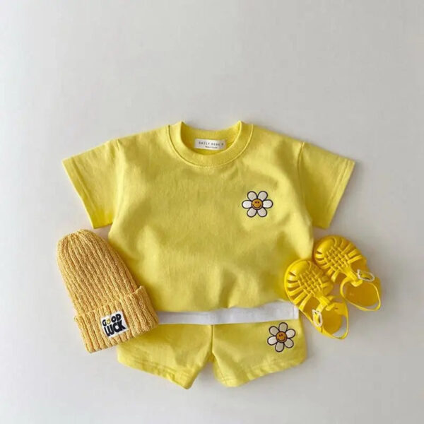 Mini Fashion™ - Zomerse Vrolijkheid - Zomerset Geel / 90 (1-1.5 jaar) | Educatief Speelgoed - Afbeelding 1