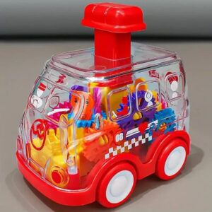 Gear Car™️ - Push&Go - Speelgoedauto Brandweerwagen | Educatief Speelgoed