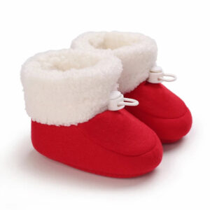Mini Fashion™ - Warm&Zacht -  Kinder Winterlaarzen Rood / 18 (6-12 maanden) | Educatief Speelgoed
