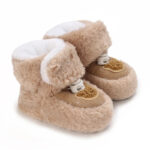 Mini Fashion™ - Warm&Comfort - Dieren Schoentjes Bruin - Beer / 17 (6-12 maanden) | Educatief Speelgoed