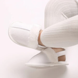 Mini Fashion™ - Zachte Zolen - Kinder Sloffen Wit / 20 (6-12 maanden) | Educatief Speelgoed
