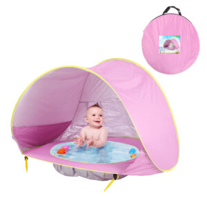 BabyShade™ | Schaduw voor de zonnige dagen - Pop-up zonnescherm Lichtroze | Educatief Speelgoed