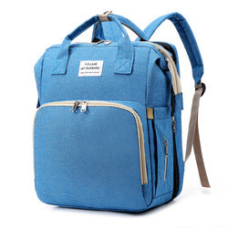 Travel Bag™ - Multifunctionele luiertas - Baby Rugzak Lichtblauw | Educatief Speelgoed