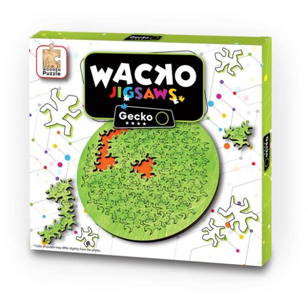 Wacko jigsaws: Gecko - Eureka  Legpuzzel|Denkpuzzel - Afbeelding 1