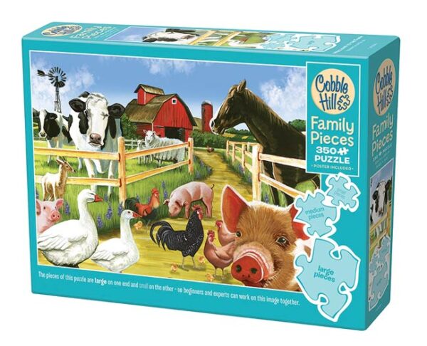 Welcome to the Farm (350) - familiepuzzel - Cobble Hill  Legpuzzel - Afbeelding 1