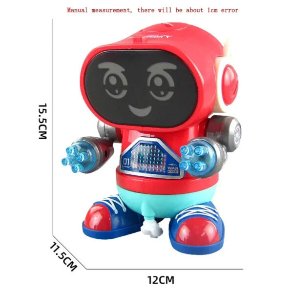 Dancing Spin Robot™ - Lichtjes en Dansjes - Speelgoedrobot Voetjes Rood | Educatief Speelgoed - Afbeelding 1