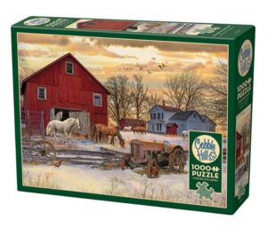 Winter on the Farm (1000) - Cobble Hill  Legpuzzel