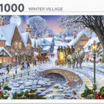 Winter Village (1000) - Rebo  Legpuzzel