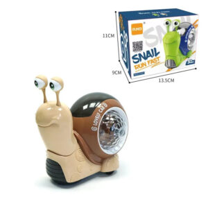 Music Snail™ -  Lichtgevend Speelmaatje - Speelgoed Slak&Krab Slak Bruin | Educatief Speelgoed