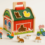 Farm Sort™ – Kleur&Vormplezier– Houten Boerderij Sorteerspel | Educatief Speelgoed