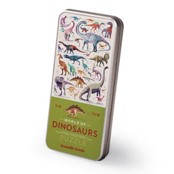 Wereld van de dinosaurussen (150) blikken doosje - Crocodile Creek  Legpuzzel - Afbeelding 1