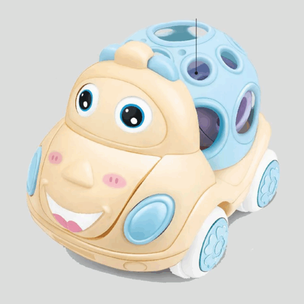 Wobble Wheels™ - Vroem, Rammel&Roll - Speelgoedauto Geel | Educatief Speelgoed - Afbeelding 1