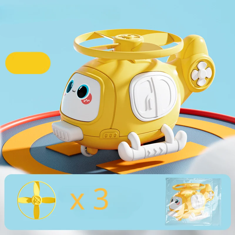 yellow_fa647fa5-377a-4cb1-913f-f23e70897e5e Hover Buddy™ – Luchtige Lachjes – Cartoon Helikopter Geel | Educatief Speelgoed - Afbeelding 1