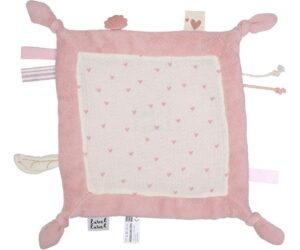 Knuffeldoekje Label Label Hearts Pink