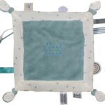 Knuffeldoekje Label Label Hearts Dandelion Blue