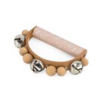 Hand Tamboerijn Label Label Hout Pink