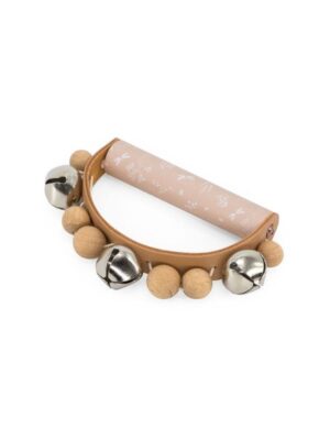 Hand Tamboerijn Label Label Hout Pink