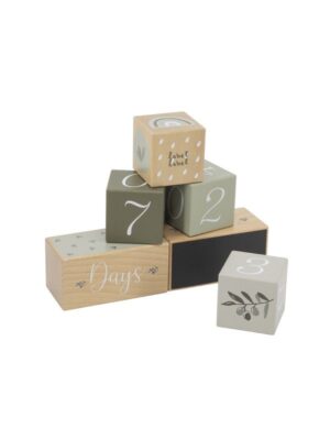 Blokken Label Label Mijlpaal Olive Green
