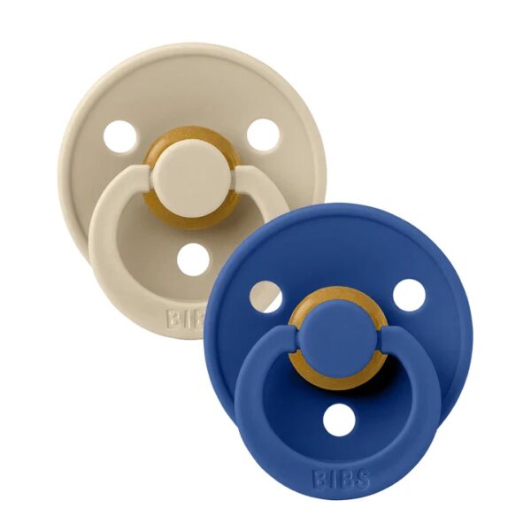 Fopspeen Bibs Colour Vanilla/Cornflower 0-6mnd 2st - Afbeelding 1