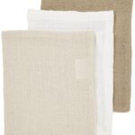 Washandjes Meyco Pre-washed Offwhite/Soft Sand/Taupe 3-pack