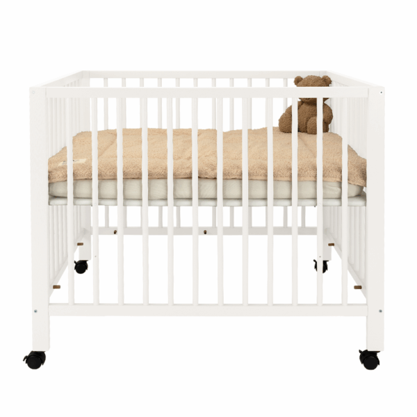Box met Wieltjes Colorfull Home Lisa V2 Pure White - Afbeelding 1