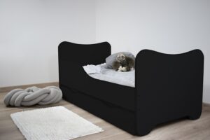 Kleuterbed Top Beds Happy 80x160 Black met Matras&Lattenbodem
