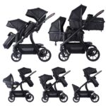 Kinderwagen Novi Baby® Pacific Premium Duo Solid Black