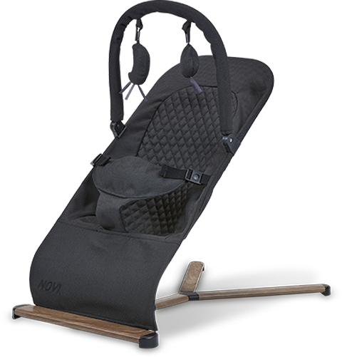 Wipstoel Bouncer Novi at Home® Lotus Solid Black - Afbeelding 1