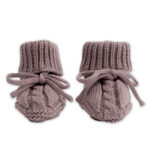 Babysloffen Lodger Slipper Knit Cable Rose