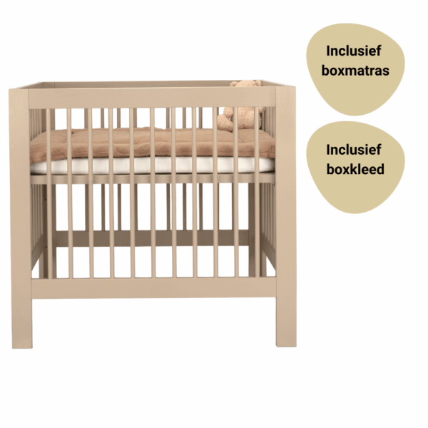 Set | Box Colorfull Home Luna Pure Sand Incl. Boxmatras en Boxkleed - Afbeelding 1