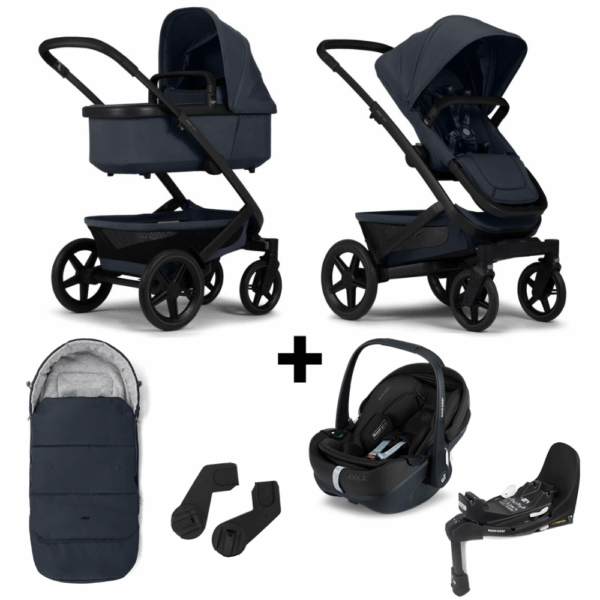 Kinderwagen Joolz Geo³ Dark Navy Blue + Autostoel Joolz x Maxi-Cosi, Slide Tech Base&Accessoires - Afbeelding 1