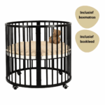 Set | Box Novi at Home® Mila Rond Black Incl. Boxmatras en Boxkleed