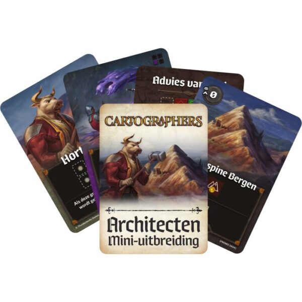 Cartographers:  Architecten Mini-uitbreiding (NL) - Intrafin Games Partyspel - Afbeelding 1