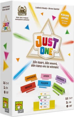 Just One Refresh (NL) + speciaal België kaarten - Repos Production Kaartspel|Taalspel|Partyspel|Coöperatief