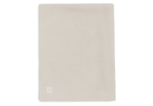 Deken Wieg Jollein 75x100 Basic Knit Oatmeal/Velvet Deken Wieg Jollein 75x100 Basic Knit Oatmeal/Velvet - Afbeelding 1