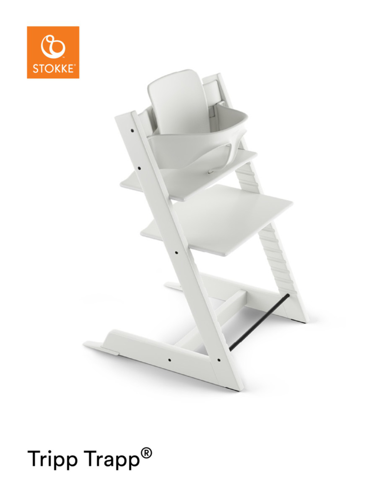 Set | Kinderstoel Stokke® Tripp Trapp® White + Babyset Set | Kinderstoel Stokke® Tripp Trapp® White + Babyset - Afbeelding 1