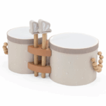 Houten Bongos Label Label Nougat
