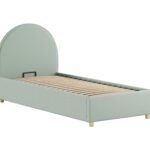 Kinderbed Moon Met Opbergruimte 90x200 Bouclé Groen