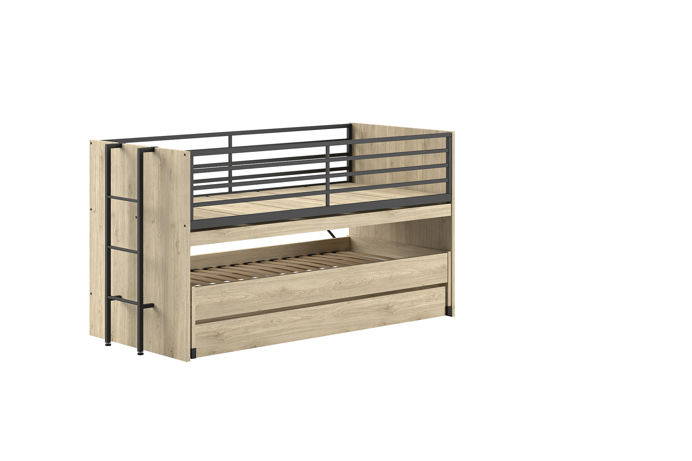 Halfhoogslaper Sam met Bureau en Onderlade Halfhoogslaper Sam met Bureau en Onderlade - Afbeelding 1