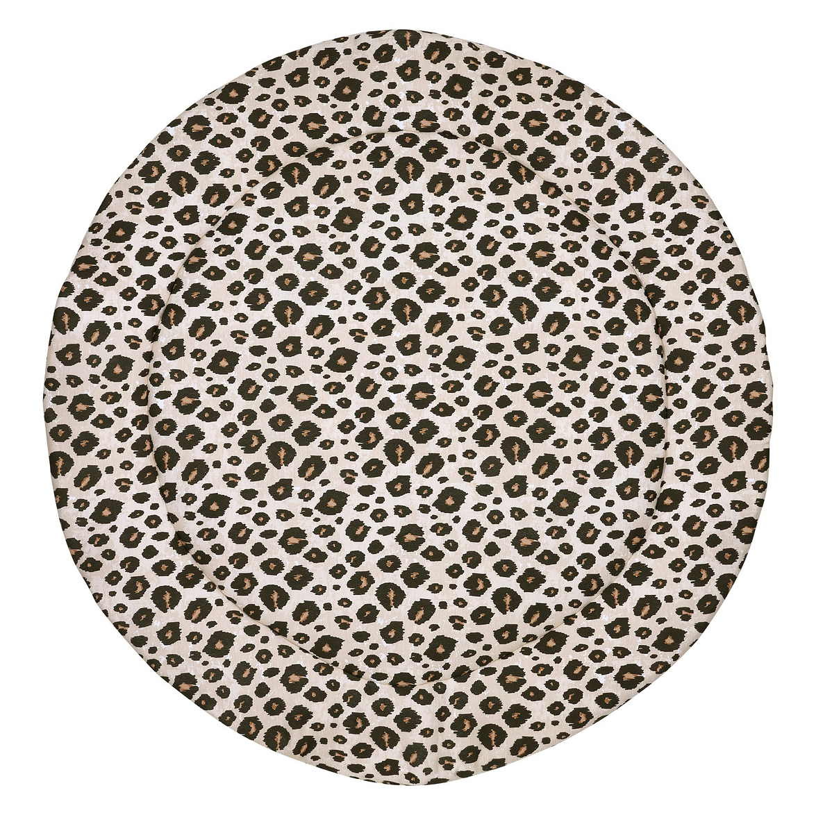 Boxkleed Rond Meyco Leopard Sand Melange 95cm Boxkleed Rond Meyco Leopard Sand Melange 95cm - Afbeelding 1